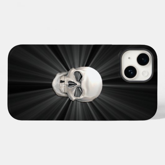 Coques Case-Mate iPhone Crâne 3D brillant (Verso (horizontal))