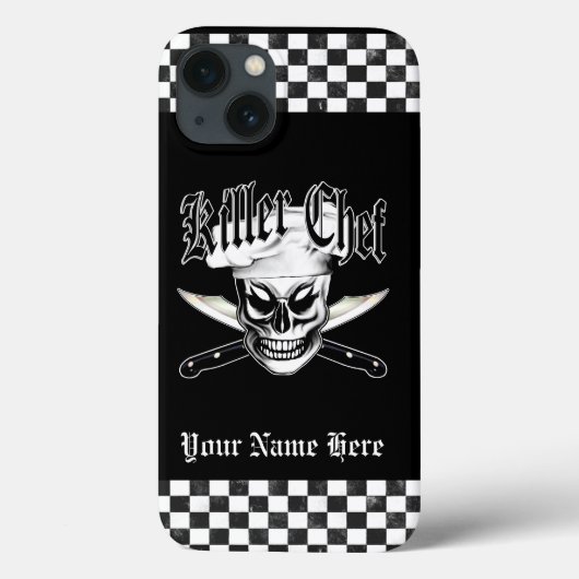 Coques Case-Mate iPhone Crâne 4 de chef : Chef de tueur (Verso)