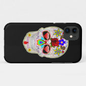Coques Case-Mate iPhone crâne à sucre (Dos (Horizontal))
