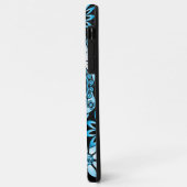 Coques Case-Mate iPhone Crâne à sucre bleu (Dos/Gauche)