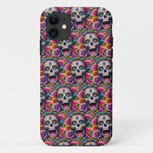 Coques Case-Mate iPhone Crâne à sucre - Bouquet d'os (Dos)