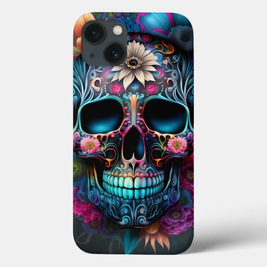 Coques Case-Mate iPhone Crâne à sucre Dia de los Muertos Cinco De Mayo (Verso)