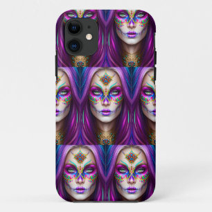 Case-Mate iPhone Case Crâne à sucre - Femme en maquillage