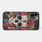 Coques Case-Mate iPhone Crâne à sucre floral Día de los Muertos espagnol (Dos (Horizontal))