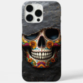Coques Case-Mate iPhone Crâne à sucre floral vibrant (Verso)