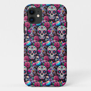Case-Mate iPhone Case Crâne à sucre - Immortalité florale