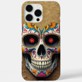 Coques Case-Mate iPhone Crâne à sucre or (Verso)