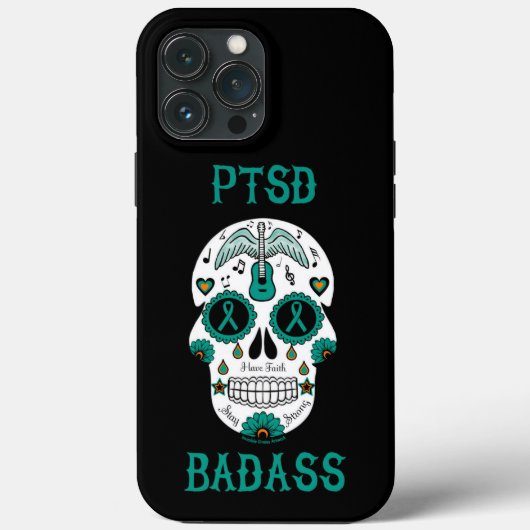 Coques Case-Mate iPhone Crâne à sucre...PTSD (Verso)