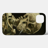 Coques Case-Mate iPhone Crâne avec Cigarette Van Gogh (Verso (horizontal))