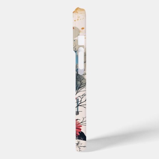 Coques Case-Mate iPhone Crâne avec fleurs (Verso / Gauche)