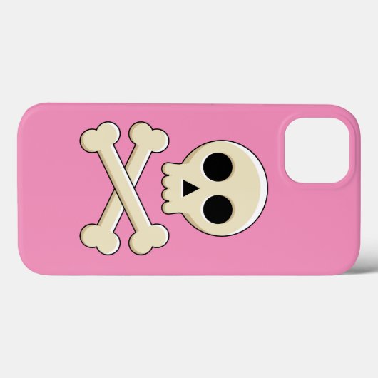 Coques Case-Mate iPhone Crâne avec os (Verso (horizontal))