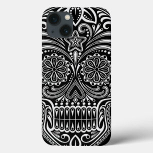 Coques Pour iPhone Crâne blanc et noir complexe de sucre