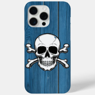 Coque iPhone 15 Pro Max Crâne, Bois