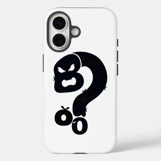Coques Case-Mate iPhone Crâne Boo Point d'Interrogation (Verso)