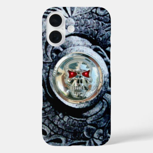 COQUES Case-Mate iPhone CRÂNE CHROME AVEC GRIFFONS FANTAISIE (Verso)