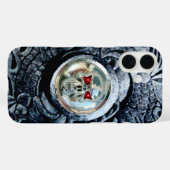 COQUES Case-Mate iPhone CRÂNE CHROME AVEC GRIFFONS FANTAISIE (Verso (horizontal))
