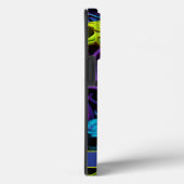 Coques Case-Mate iPhone Crâne couleur néon gothique foncé (Verso / Droite)