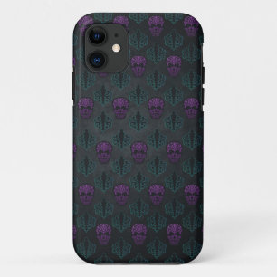 Case-Mate iPhone CASE CRÂNE DAMASK BLEU VERT POURPRE