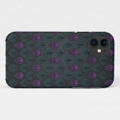 COQUES Case-Mate iPhone CRÂNE DAMASK BLEU VERT POURPRE (Dos (Horizontal))