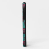 COQUES Case-Mate iPhone CRÂNE DAMASK ROSE CHAUD SUR TEAL (Dos/Gauche)