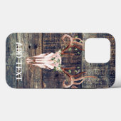 Coques Case-Mate iPhone Crâne de cerf de Virginie-Occidentale rustique (Verso (horizontal))