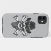 Coques Case-Mate iPhone Crâne de cow-boy et os croisés (Dos (Horizontal))
