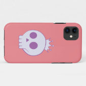 Coques Case-Mate iPhone crâne de dessin animé avec couronne (Dos (Horizontal))