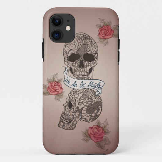 Coques Case-Mate iPhone Crâne de Dia De Los Muertos Sugar (Dos)