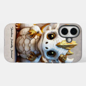 Coques Case-Mate iPhone "Crâne de dragon souriant" (Verso (horizontal))