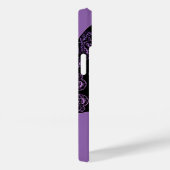 Coques Case-Mate iPhone Crâne de Filigree dans les nuances de violet (Verso / Droite)