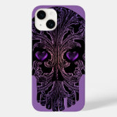 Coques Case-Mate iPhone Crâne de Filigree dans les nuances de violet (Verso)