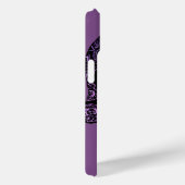 Coques Case-Mate iPhone Crâne de Filigree dans les nuances de violet (Verso / Droite)