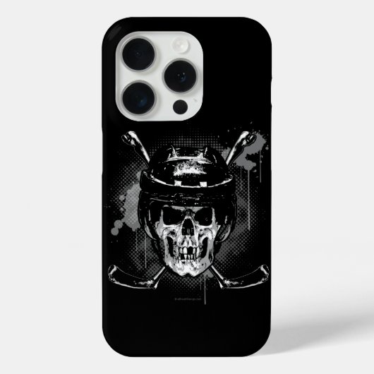 Coques Case-Mate iPhone Crâne de hockey (Verso)