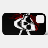 Coques Case-Mate iPhone Crâne de pirate et os croisés (Verso (horizontal))