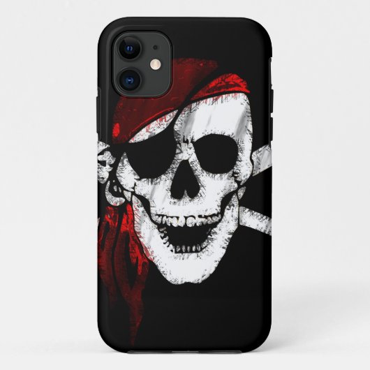 Coques Case-Mate iPhone Crâne de pirate et os croisés (Dos)