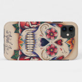 Coques Case-Mate iPhone crâne de sucre (Dos (Horizontal))