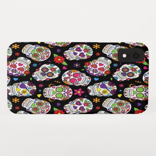 Coques Case-Mate iPhone Crâne de sucre Effrayant et effrayant bouillonneme (Dos (Horizontal))