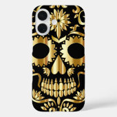 Coques Case-Mate iPhone Crâne de sucre Fête mexicaine de l'art culturel mo (Verso)