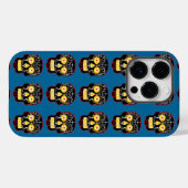 Coques Case-Mate iPhone Crâne de sucre noir (Verso (horizontal))