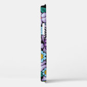 Coques Case-Mate iPhone Crâne de sucre pourpre aux fleurs (Verso / Droite)