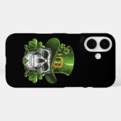 Coques Case-Mate iPhone Crâne de Sucre Saint Patrick Shamrock (Verso (horizontal))
