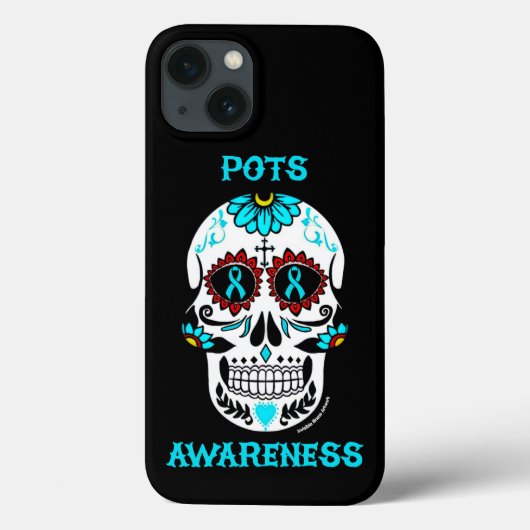 Coques Case-Mate iPhone Crâne de Sucre / Sensibilisation...POTS (Verso)