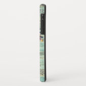 Coques Case-Mate iPhone Crâne de vache en bois turquoise occidental rustiq (Dos/Gauche)