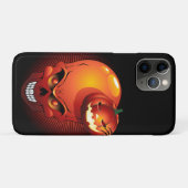 Coques Case-Mate iPhone Crâne d'Halloween et Citrouille (Dos (Horizontal))