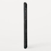 Coques Case-Mate iPhone Crâne d'oiseau doré sur fond noir (Dos/Gauche)