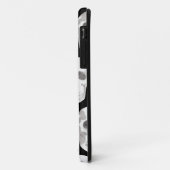 Coques Case-Mate iPhone Crâne effrayant Halloween Noir & Blanc (Dos/Gauche)