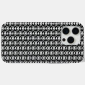 Coques Case-Mate iPhone crâne effrayant sur fond noir (Verso (horizontal))