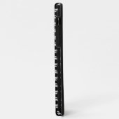 Coques Case-Mate iPhone crâne effrayant sur fond noir (Dos/Gauche)