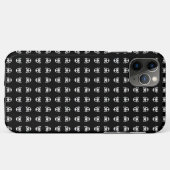 Coques Case-Mate iPhone crâne effrayant sur fond noir (Dos (Horizontal))
