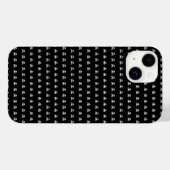 Coques Case-Mate iPhone crâne effrayant sur fond noir (Verso (horizontal))